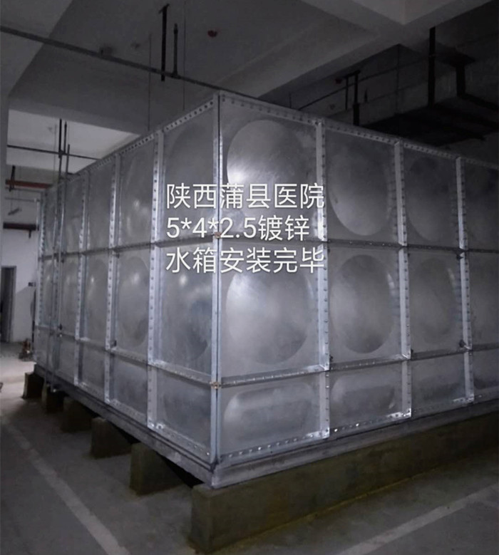 陝西50立方和75立方鍍鋅水箱（xiāng）