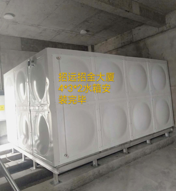 煙台市24立方（fāng）聚氨酯發泡熱鍍鋅保溫水箱