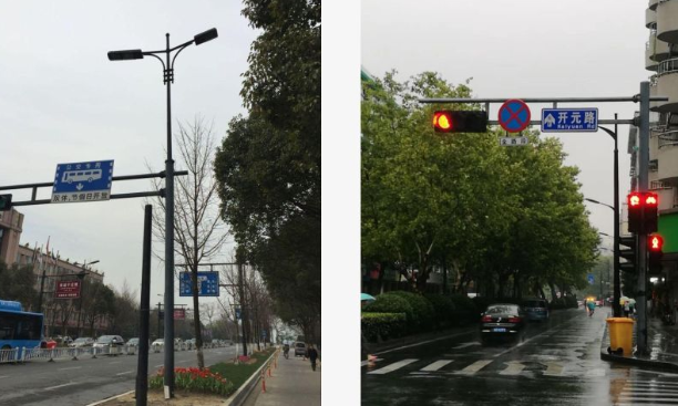 杭州道路交通信號共杆路燈（dēng）